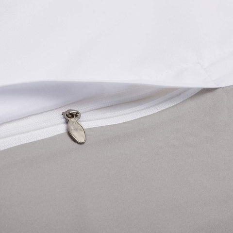 Taupe / White